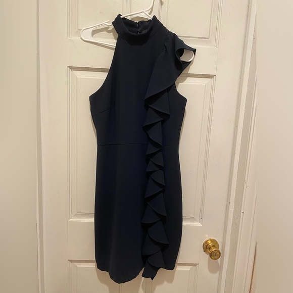 Adelyn Rae Dresses & Skirts - 🙋‍♀️💁‍♀️Adelyn Rae black One Shoulder Ruffled Cocktail Dress